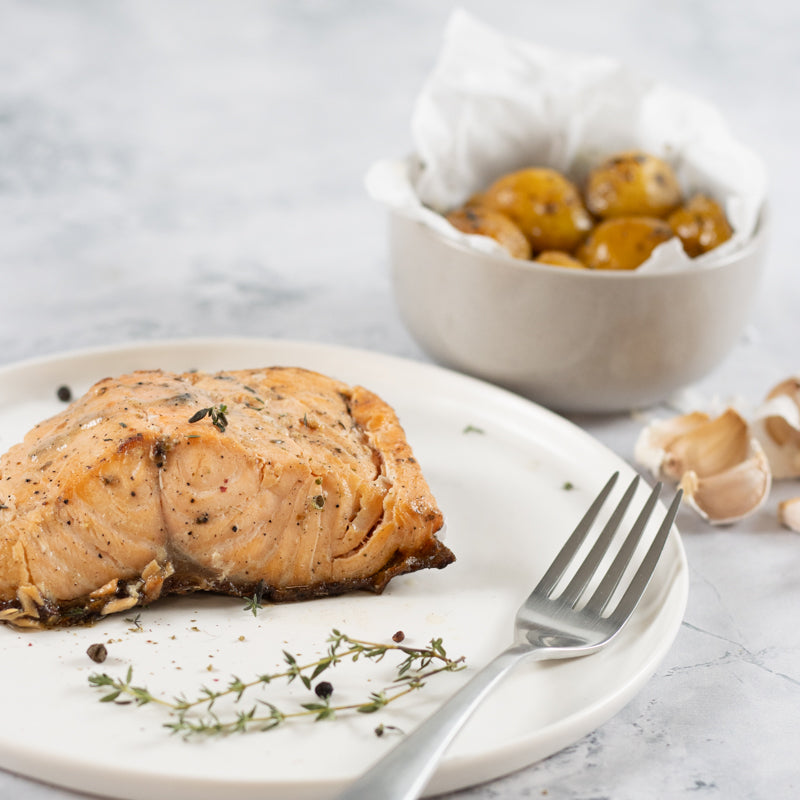 Salmon al ajillo