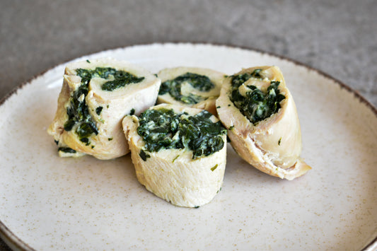 Pechuga rellena de espinaca